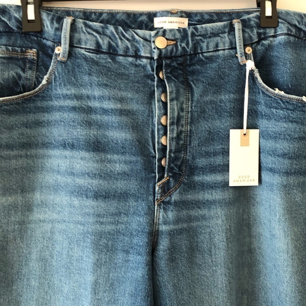 Good American Blue Straight Jeans 22 - Picture 10 of 16